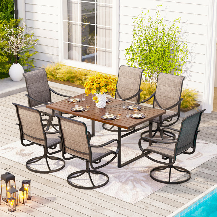 Argyri Rectangular 6 - Person 64" Long Dining Set