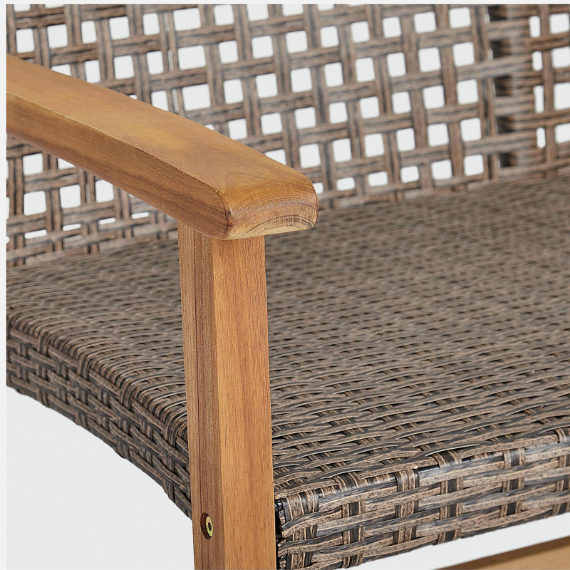 Causeuse Hampton Wood + Wicker