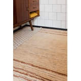 Tapis réversible lavable simple caramel