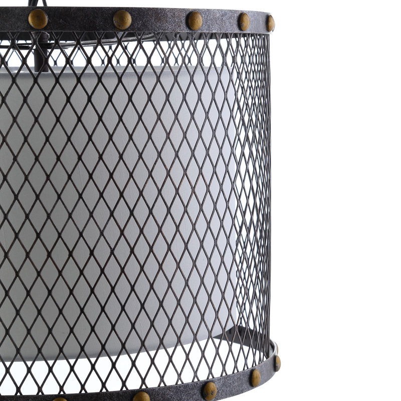 Luminaire suspendu tambour 1 lumière Fortune