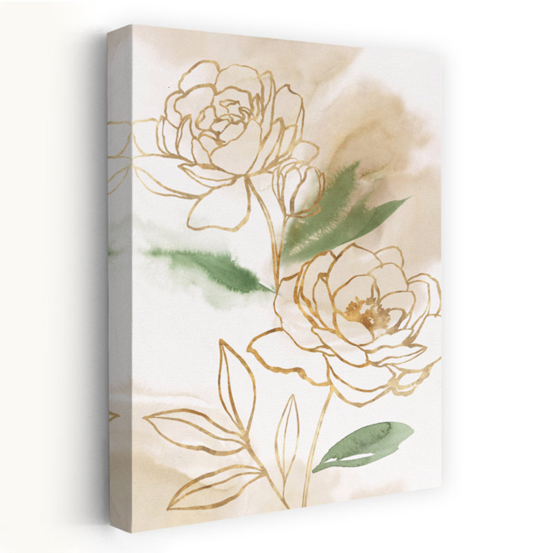 Fraîchement cueillie II, art floral délicat et élégant, H 48 po x l 32 po