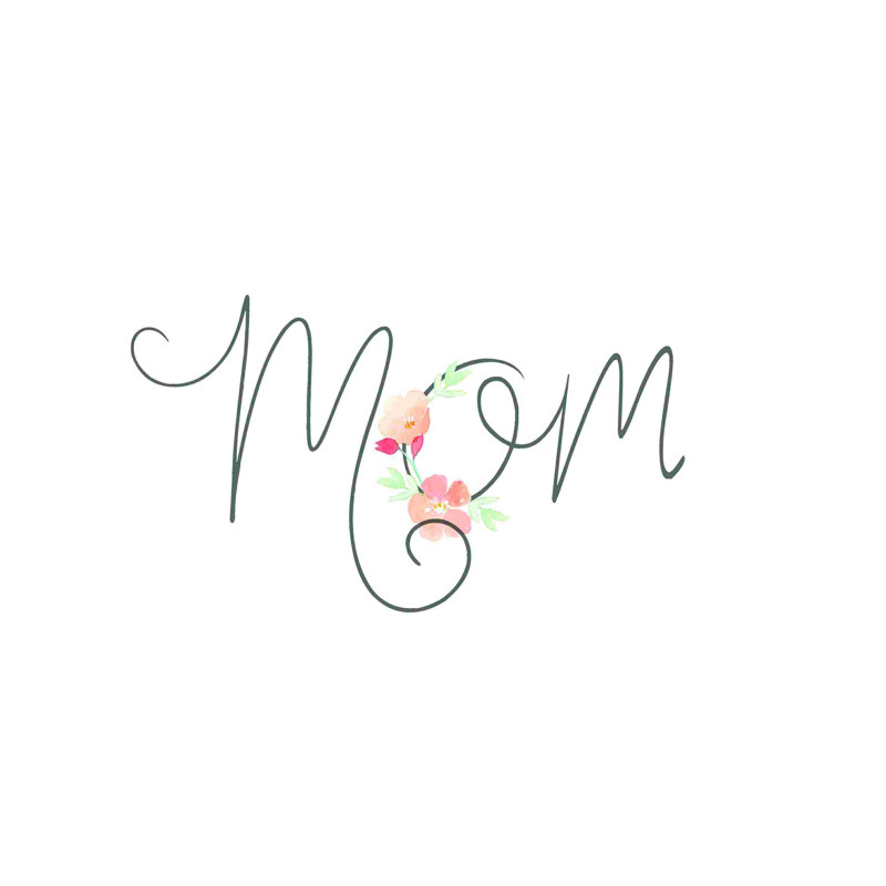 Maman fleurs, H 12 po x l 12 po