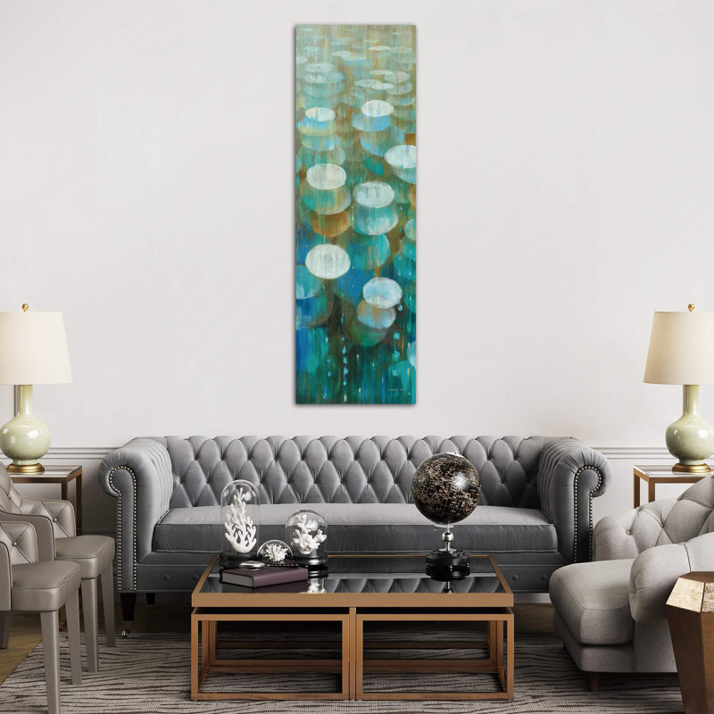 Raindrops II by Danhui Nai - Wrapped Canvas Panoramic Print, 30.48 cm H x 91.44 cm W x 1.91 cm D