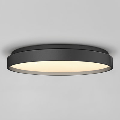 Plafonnier encastré moderne Celestia, noir mat