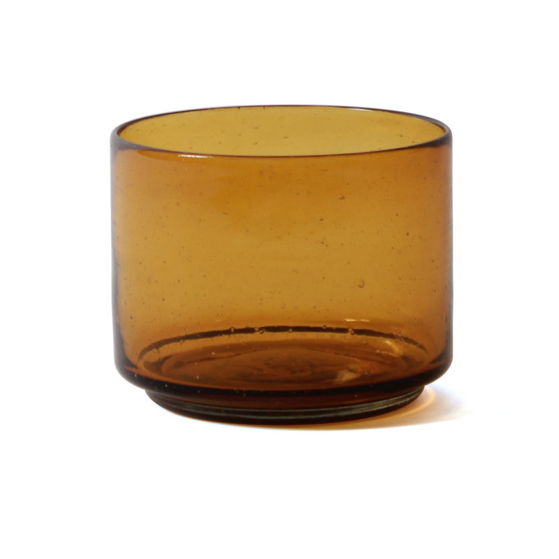 Vase de table en verre Revive, Aigue-marine, Petit