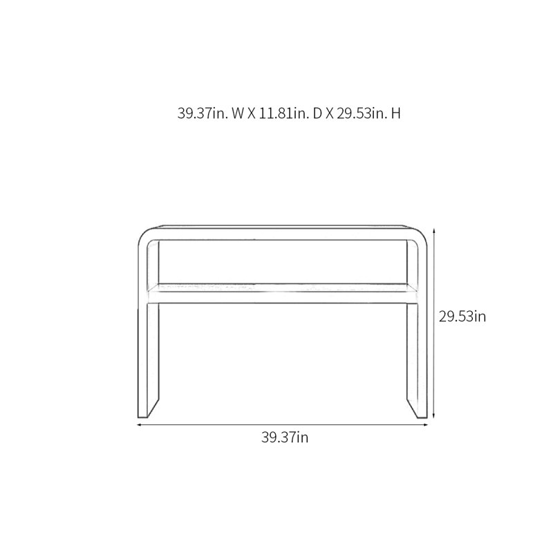 Console Minimalist, H 29,53 po x l 39,37 po x P 11,81 po
