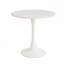 Table de salle à manger ronde avec plateau en panneau de fibres à densité moyenne et base piédestal pour petits espaces-116111299-116111309