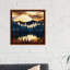 « automne coucher de soleil » par spacefrog designs-impression-49718516-49718517