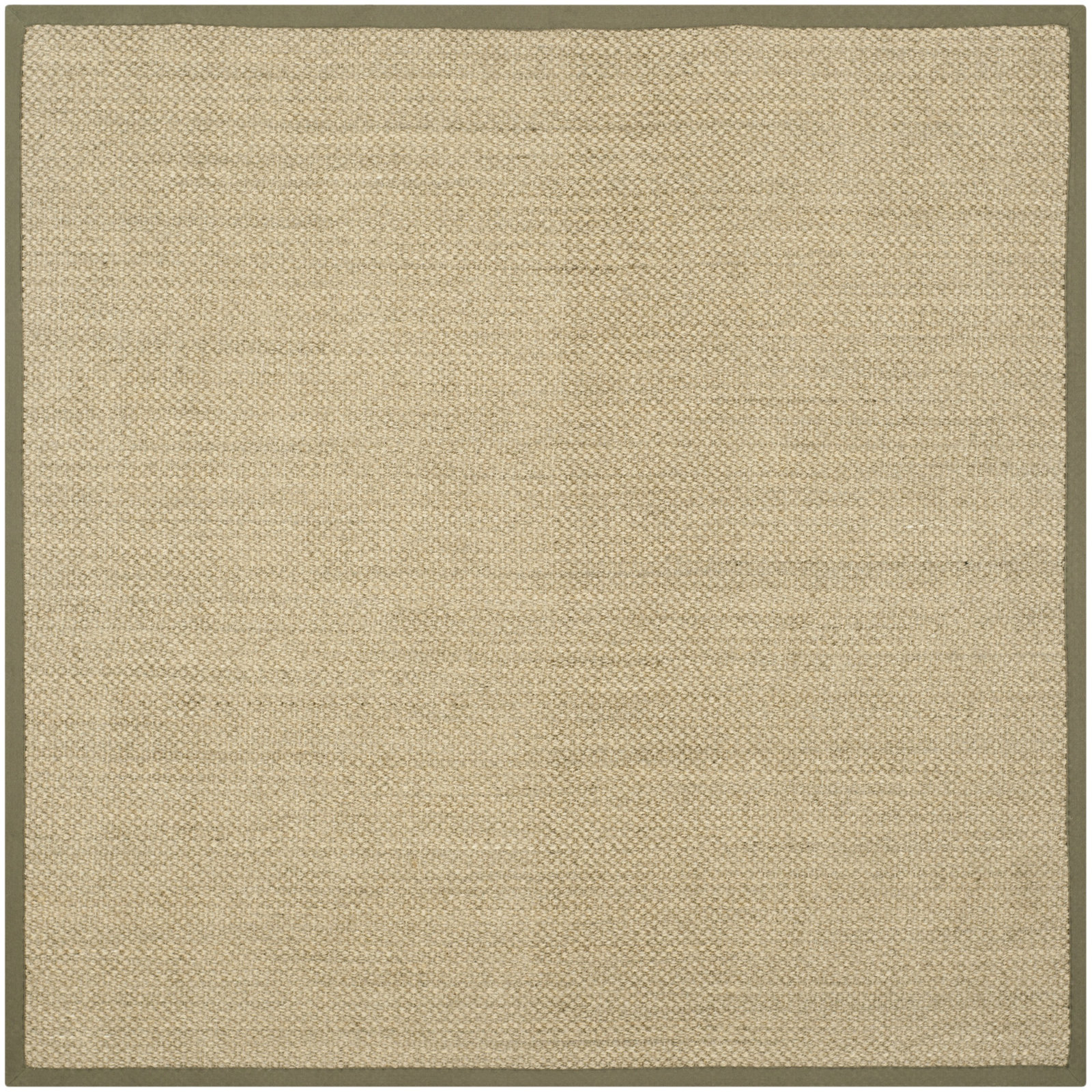 Beige Green Floral Jute Rug, Runner 2'6" x 14'