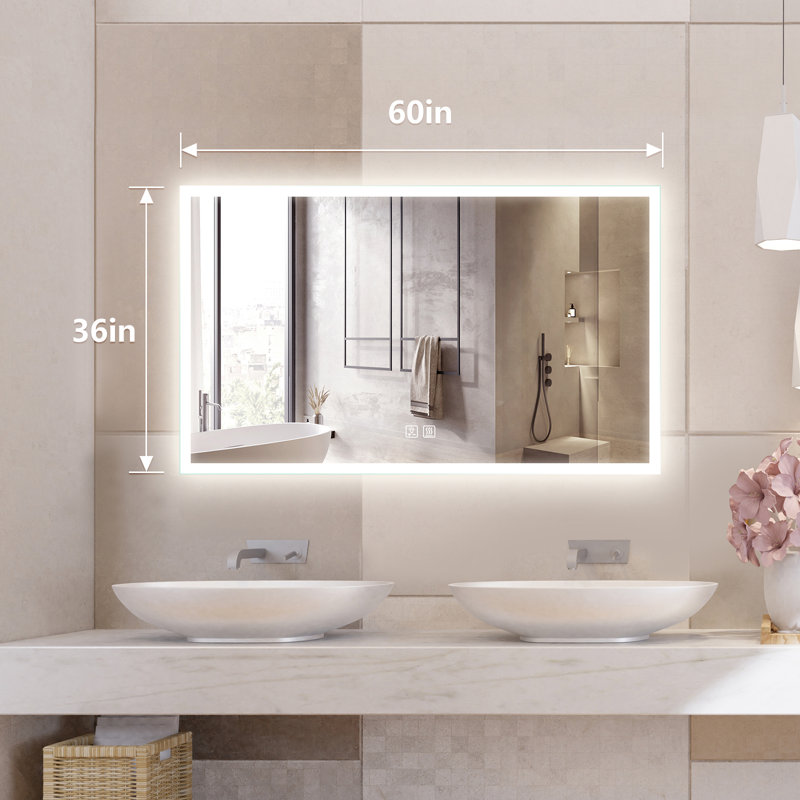 Naliyah Flat Wall Mirror, 36" x 60"
