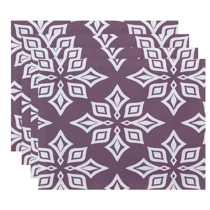 Ensemble de napperons 4 pièces Eastbourne, Violet