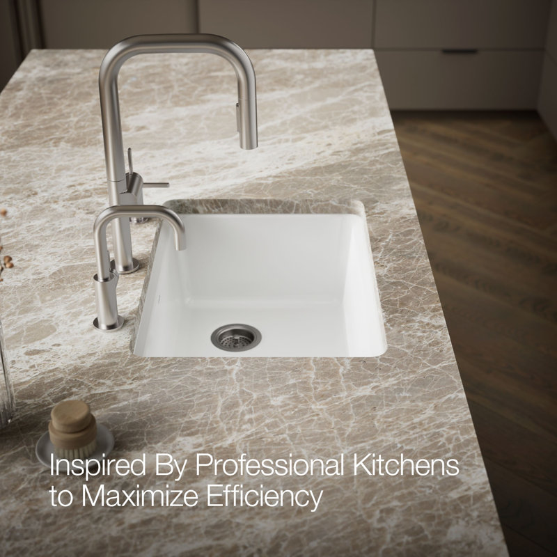 Riverby® 27"L x 22"W Kitchen Sink, White