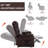 Leatheraire Dual Motor Infinite Position Up To 350 LBS Power Lift Recliner Chair With Power-Remote, Heat Massage And Heavy Duty Motion Mechanism