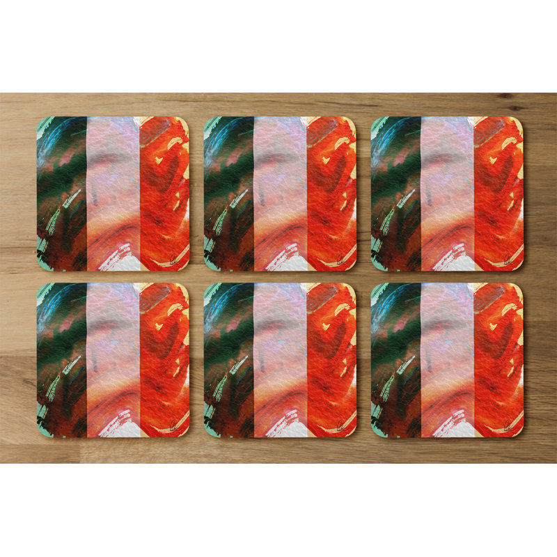 Square 6 Piece Coaster Set