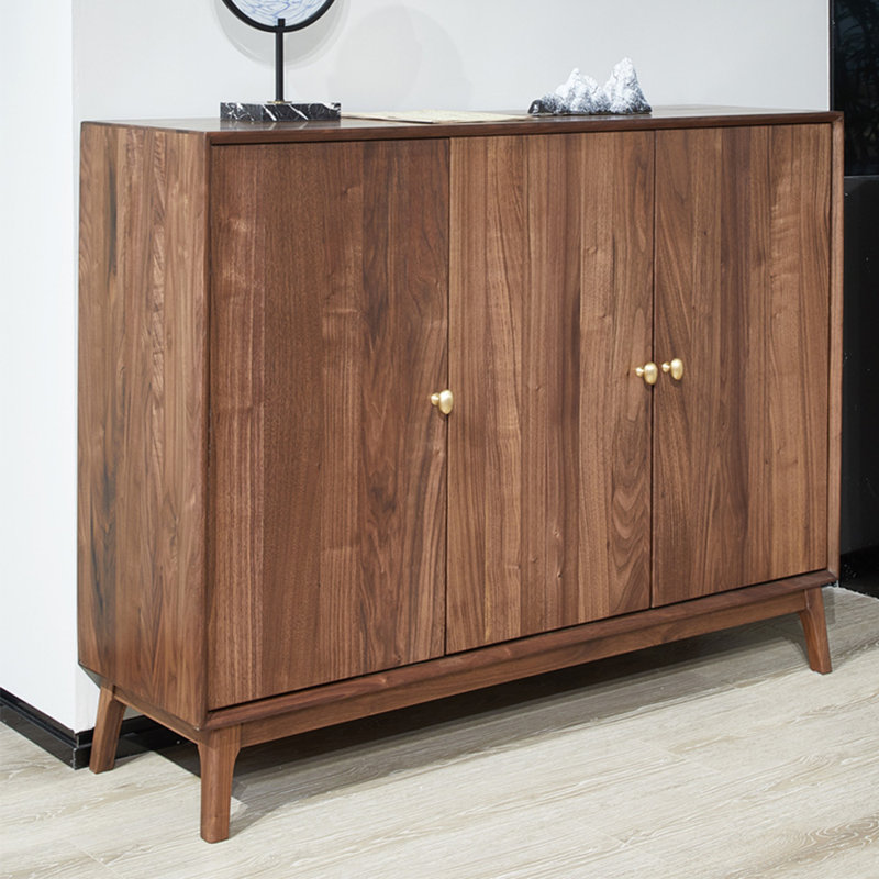 Armoire à chaussures en bois massif de grande capacité