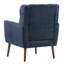 Chaise d'appoint moderne en chenille, pieds en bois, salon confortable pour le salon