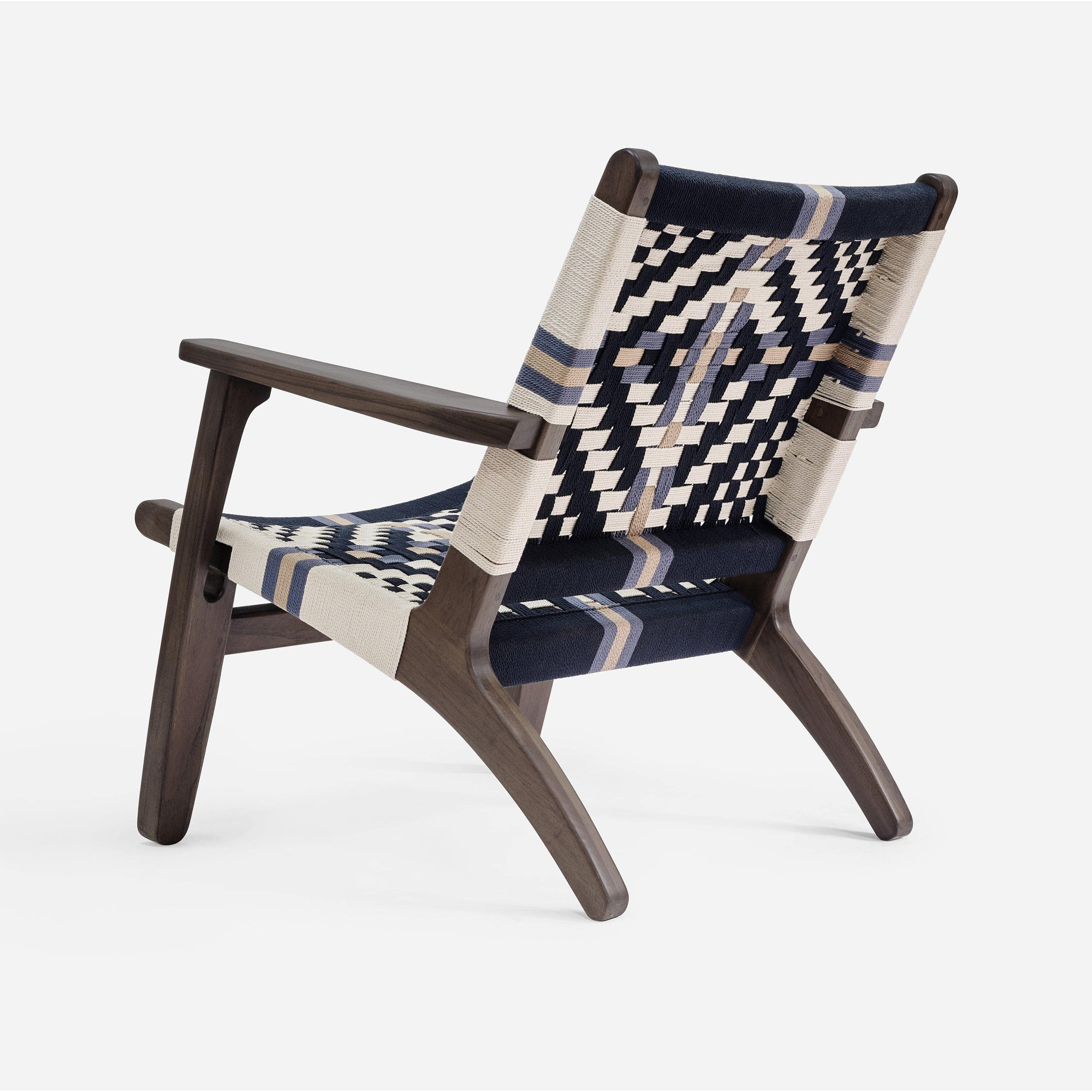 Masaya Upholstered Armchair, Colonial Pattern, Coffee