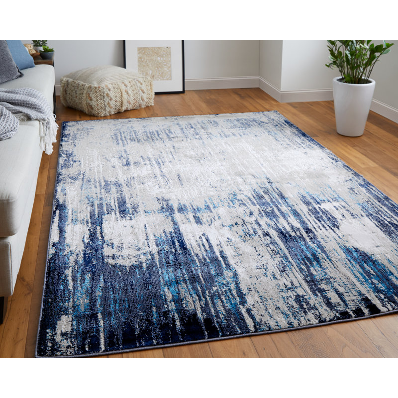 Breannain Abstract Indoor Rug, Rectangle 9'2" x 12'