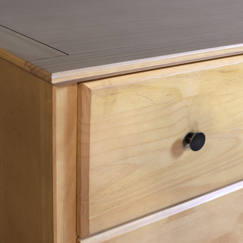 Shaker Solid Wood 6-Drawer Dresser, Natural
