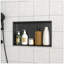 Niche de douche en acier inoxydable 21 po x 13 po, noir bronze-129202680-129202679