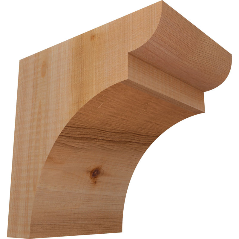 Yorktown Corbel, H 8 po x l 5,5 po x P 8 po, Cèdre rouge, Lisse