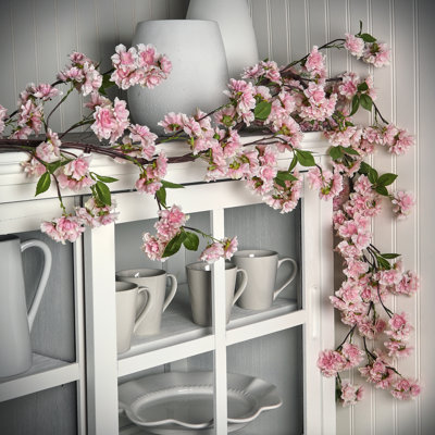 60'' in. Faux Cherry Blossom Garland