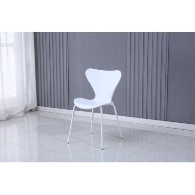 4 Careaga Stackable Plastic Dining Chairs