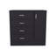 Ensemble de 2 commodes Lund, style minimaliste, mobilier de chambre à coucher grande capacité, wengé