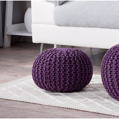 Bentall 40cm Wide Round Pouf Ottoman