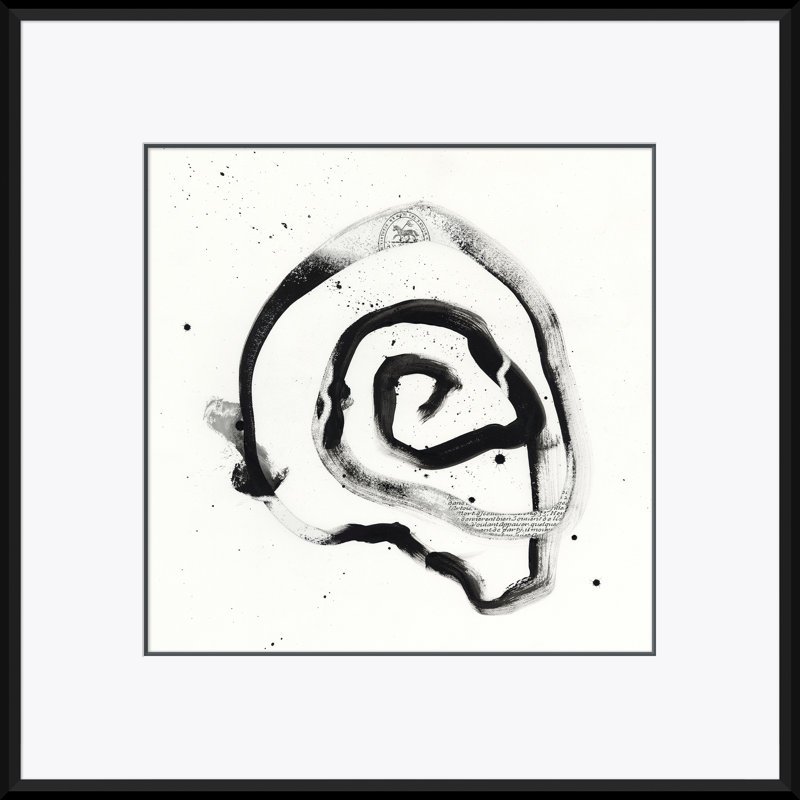 Black and White Abstract No. 4 Framed