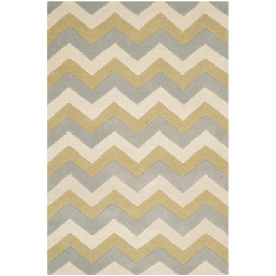 Teresita Hand Tufted Wool Chevron Rug