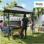 Pavillon de jardin pour barbecue 8 'x 5'