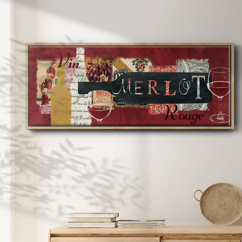 Merlot - toile encadrée, H 12 po x l 30 po