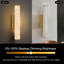 20" LED Wallchiere Dimmable Wall Sconce With Faux Alabaster Shade-387065921-409654321