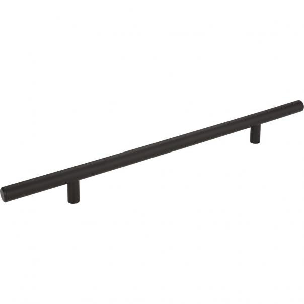 Modern Aged Bronze Bar Pull with Mounting Hardware