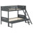 Anderson Wood Twin Over Twin Bunk Bed Grey-131648514-131648519