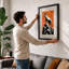 Goat at the Summit Geometric - Framed Print-717863854-717863840