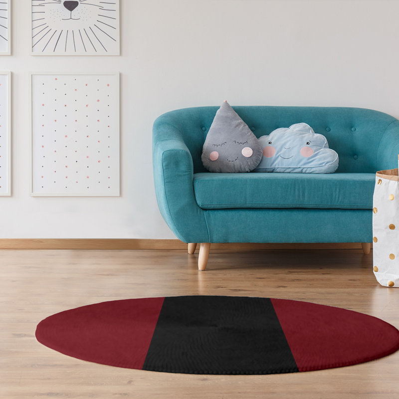 Chenille Indoor Rug, Round 5'