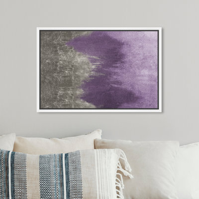 " Abstract Amethyst Waves " Painting Print