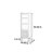 Rattan Drawer Glass Display Organizer Cabinet
