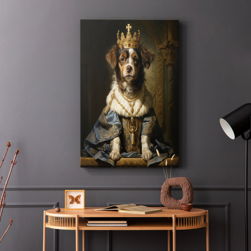 ANIMALS Series CLXVI - Toile tendue avec châssis Premium - Prêt à être accroché, H 18 po x l 12 po