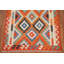 Tapis géométrique réversible en laine Kilim 3 x 5