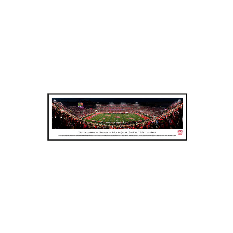 NCAA Villanova Basketball Panoramic Print, Black Floater Framed, 13.75" H x 40.25" W x 0.88" D