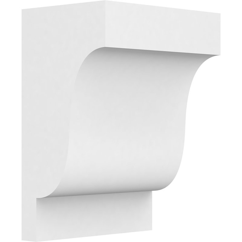Corbeau standard en PVC de qualité architecturale Newport, H 10 po x l 7 po x P 5 po