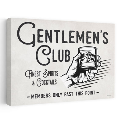 Gentlemen's Club - Finest Spirits, art abstrait contemporain rétro