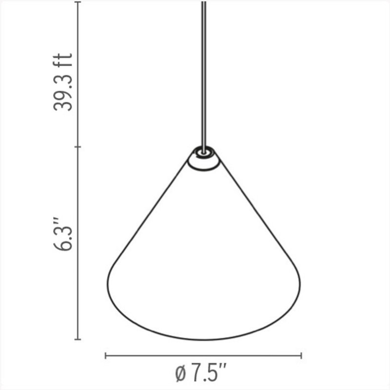 String Light Cone, White