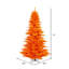 Sapin de Noël artificiel orange avec base-20962411