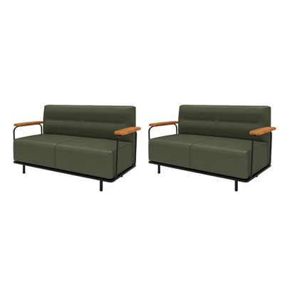 Banc rembourré en similicuir Afistro Tea
