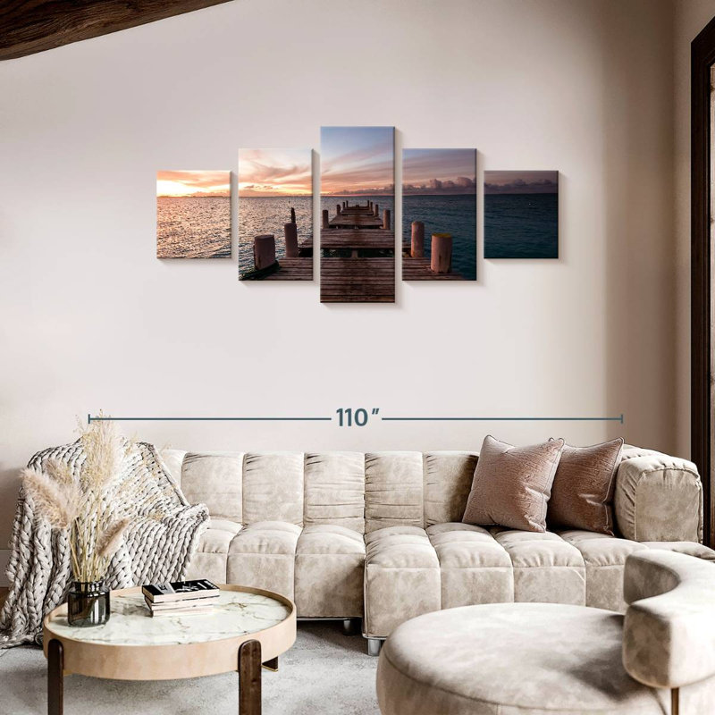 Grace Bay Dock, 36" H x 80" W