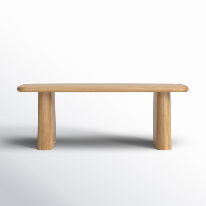 Daymon Solid Wood Dining Bench, Natural